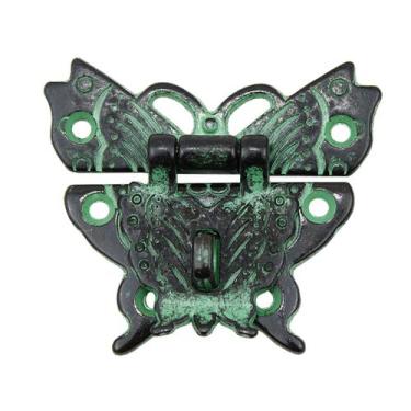 Imagem de Fecho Borboleta Decoração P/ Caixa Artesanato 2 Peças - Metallica Aces