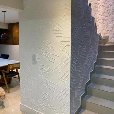 Imagem de Kit 16 Placas Revestimento Flexivel Parede Decoração 3m² 3d - LuJP Dec