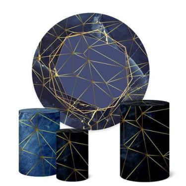 Imagem de Trio Capas Cilindro + Painel Sublimado 1,50m Textura - Fadrix