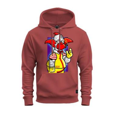 Imagem de Moletom Blusa De Frio Inverno Confortável Estampado Palhaço Bolado_x00