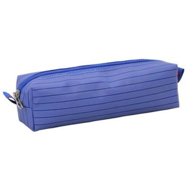 Imagem de Estojo Escolar LS Bolsas 1 divisão Azul Listrado - EE2144