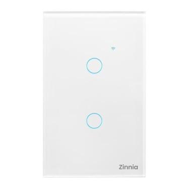 Imagem de Interruptor Smart Zinnia 2 Botões | Inteligente | Touch | Compatível com Alexa | Smart Home | 10A | 50/60Hz | Branco | ZNS-I2B-WH01