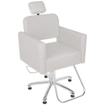 Imagem de Cadeira de Cabeleireiro Encosto Fixo - Ravenna - CC&S, Branco