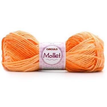 Imagem de Lã Mollet Mesclado 40g - CÍRCULO, 9059 ABÓBORA