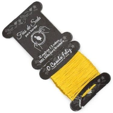 Imagem de Linha De Seda Pura Para Bordar - O Casulo Feliz, Ouro