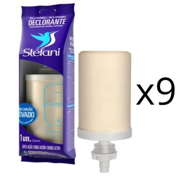 Imagem de Kit 09 Un Vela Stéfani São João Declorante Carvão Ativado - Stefani