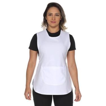 Imagem de Bata de limpeza avental duplo com bolso e ajuste lateral - Demorgan Un
