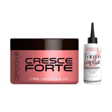 Imagem de Kit Cresce Forte Máscara Tratamento, Tônico e Ampola  - Groove Profess