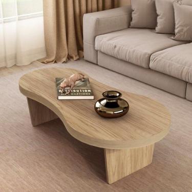 Imagem de Mesa de Centro Mesa de Apoio Bordas Boleadas Estilo Orgânico Magnum - 