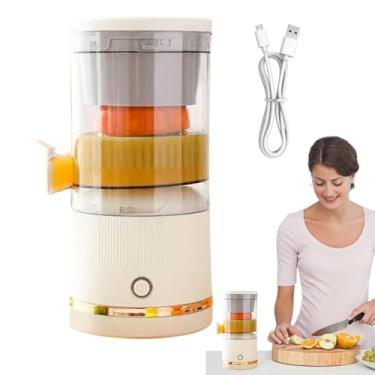 Imagem de Espremedor elétrico de frutas cítricas, espremedor elétrico de laranja - Espremedor de suco de laranja com separação automática espremedor de limão - Recipiente de suco portátil, liquidificador esprem