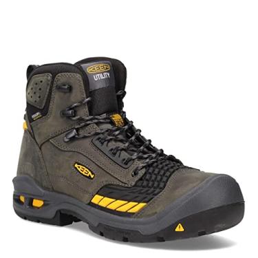 Imagem de KEEN Utility Men's Troy 6” KBF Composite Toe Waterproof Work Boots Construction, Magnet/Black, 13