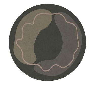 Imagem de Tapete redondo de veludo de cristal fácil de cuidar para quarto, cama, cobertor, sofá, mesa de centro, decoração para casa, SJR, 8.160 cm, 63 polegadas