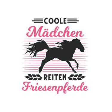 Imagem de Friesenpferd Notizbuch: Coole Mädchen reiten Friesenpferde Friese Pferd / 6x9 Zoll / 120 ausfüllbare Seiten Seiten