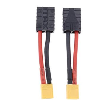 Imagem de Create idea 2 peças XT30 adaptador conector macho para fêmea 14AWG com cabo de 8 cm para conector de bateria RC LiPo