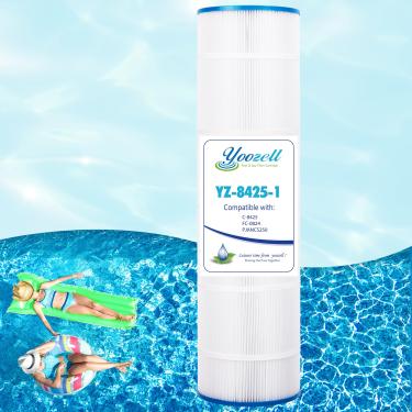Imagem de Yoozell PLFPJANCS250 Filtro de piscina substitui C-8425, Filbur FC-0824, Jandy CS250, R0462500, 17-175-3630, XLS-830, Darlly 82501, cartucho de filtro de piscina de 250 metros quadrados, 1 pacote