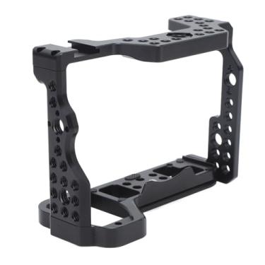 Imagem de Gaiola para Câmera A74, Gaiola para Câmera Em Liga de Alumínio Com Furos de Parafuso de 1/4 de 3/8 de Polegada, Montagem de Sapata Fria, Ideal para A7R3, Vários Furos de Parafuso