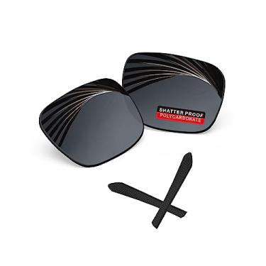 Imagem de iLikeo Lentes de reposição polarizadas de policarbonato PRO+ para óculos de sol Oakley Jupiter Squared OO9135 - Pitch Black