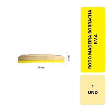 Imagem de 1 Unidade Rodo Para Limpeza De Madeira Eva Duplo 30Cm Puxa E Seca Banh
