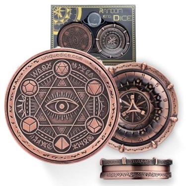 Imagem de Random King Dice Spinner Dice Metal DND Dice Set 7-in-2 Dual-Spin Wheels Dice Set Unique Dice Spinner Goblins Metal D&D Dice for Dungeons and Dragons DND Gifts- Dice King