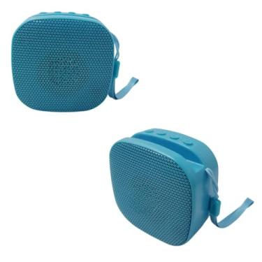 Imagem de Caixa de Som Bluetooth 5W com ALÇA e Suporte Celular AL-8297 (Ciano)