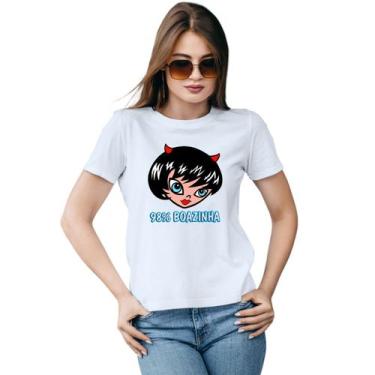 Imagem de Baby Look Carnaval 98% Boazinha Personalizada Feminina Adulto Algodão 