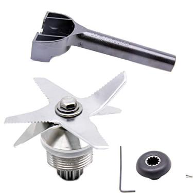 Imagem de Ferramenta de remoção do kit de reparo do liquidificador com 6 facas, soquete de acionamento, substituição para liquidificadores, chave Allen para lâmina Vita-Mix série 5200 serve para padrão