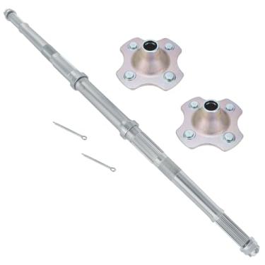 Imagem de M MATI Eixo do eixo traseiro e cubo da roda traseira, 2 peças para Honda FourTrax 300 2x4 4x4 TRX300 TRX300FW 1993-2000 42310-HC5-970 42410-HM5-930