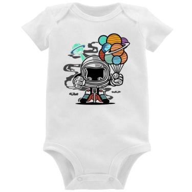 Imagem de Body Bebê Astronauta Chibi - Foca na Moda, Branco, M