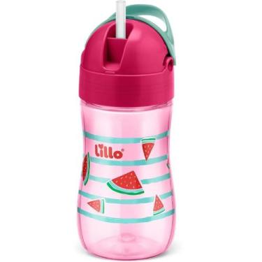 Imagem de Copo Infantil Com Canudo E Alças Antivazamento 300M - Lillo