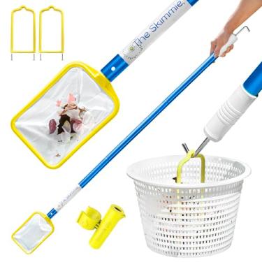 Imagem de Piscina Skimmer NET com o Pólo e gancho para piscina Skimmers / 2 Skimmer Cesta Alças Incluído / piscina limpa, Hot Tub & SPA com leve Pole / Skimmer NET / Skimmer Basket não Inclusos