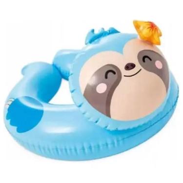 Imagem de Boia Inflável Infantil, Boia Redonda de Cintura Animais Divertidos Intex 59220