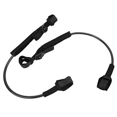 Imagem de VOMEKO 2PCS SURF SURF LASH, Coloque de prancha de surf preta ajustável, 22-28in Salta Surfboard Leash, tração de tração da placa de surf da placa de surf (Preto)