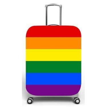 Imagem de Capa para mala de viagem G, medidas max C48x A75 x P29cm Estampa Arcoi