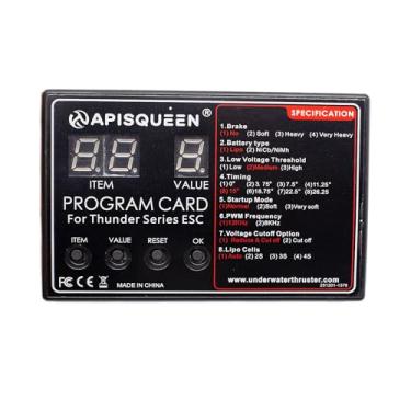 Imagem de ApisQueen Programing Card for RC Drone Airplane Model Electronic Speed Controller(Suit for 60A/80A/100A/120A Thunder Series ESC)