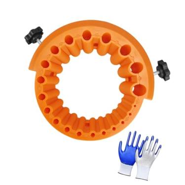 Imagem de IEUDNS Ferramenta de broca de afiar o suporte de moagem de bits multifuncionais ACCS prático para 115/125 Grinders de ângulo, Laranja