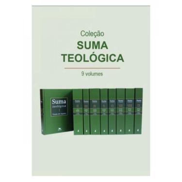 Imagem de Suma teológica – coleção 9 volumes - bilíngue - capa dura