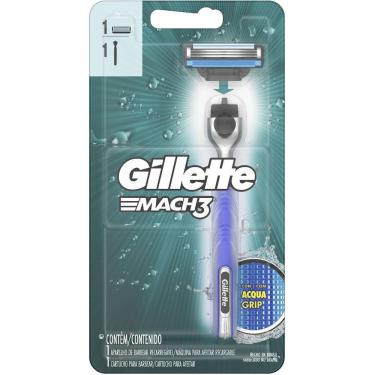 Imagem de Aparelho de Barbear Gillette Mach3 Acqua-Grip