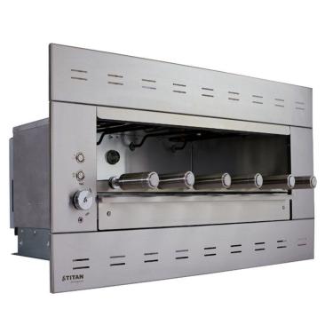 Imagem de Churrasqueira Elétrica De Embutir 6 Espetos Titan Painel Ventilado Suprema Voltagem:220v