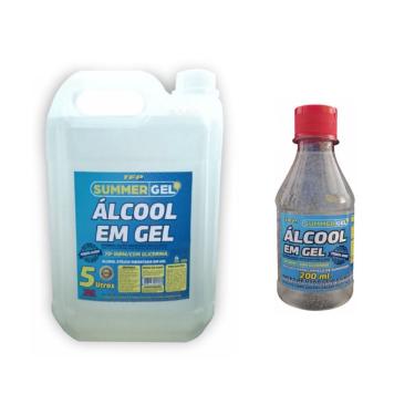 Imagem de Álcool em Gel 70% tfp 200ml c/ Refil 5L