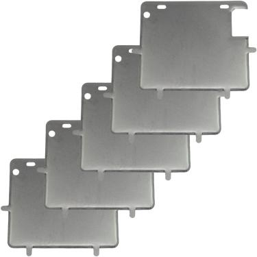 Imagem de Kit 5 porta placa suporte protetor moldura moto modelo padrão modelo Mercosul 200x170 20x17 em aço