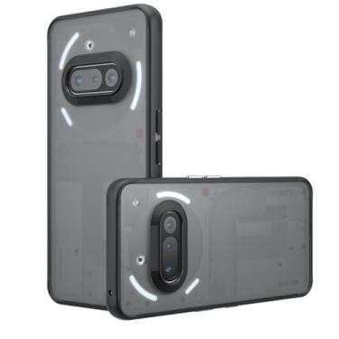 Imagem de Futanwei Capa para celular 3a resistente [leve] [resistente a arranhões] [proteção de grau militar] à prova de choque à prova de quedas para smartphone Nothing Phone (3a), preto fosco