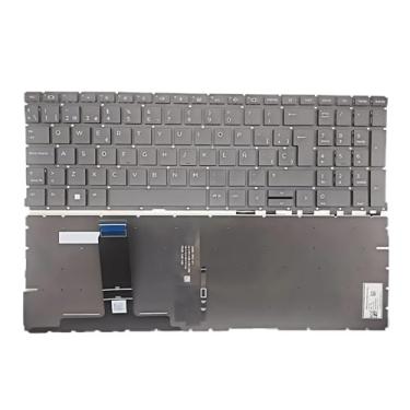 Imagem de Teclado para laptop de substituição em espanhol latino (espanhol teclado) para HP ProBook 450 G8 455 G8 650 G7 650 G8.ZBook Power 39.6 cm G7 G8 G9.ZHAN 66 Pro 15 G4 Teclado para laptop sem moldura/com