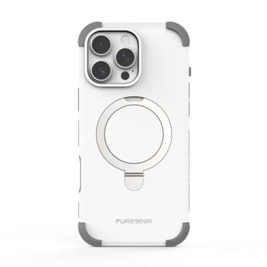 Imagem de PureGear DualTek KIK - Capa magnética para celular para iPhone 16 Pro (2024), testada e aprovada por militares, compatível com MagSafe, capa protetora durável resistente para iPhone 16 Pro, suporte