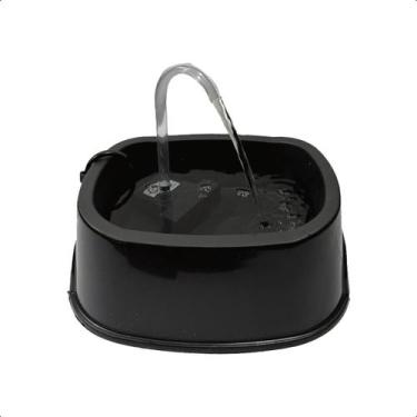 Imagem de Fonte Square Avipet 1 Litro Bivolt Neon Para Cães e Gatos, Preto
