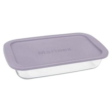 Imagem de Assadeira Com Tampa 1,6L Retangular Vidro Doce Torta Marinex - NADIR F