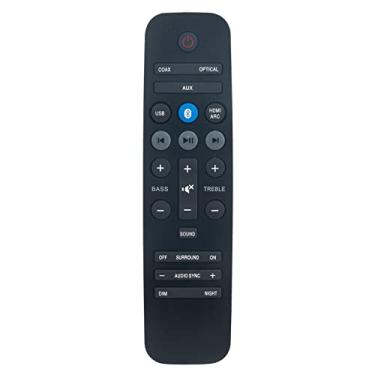 Imagem de Allimity Controle remoto substituído HTL3140 adequado para Philips Home Theatre Soundbar HTL3140B HTL3140B/F7 HTL2163B/F7 996580000536 A1037-26BA-004