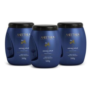 Imagem de Kit Máscara Aneethun Capilar Linha A 500G - 03 Produtos