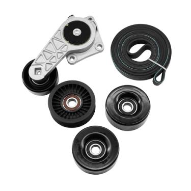 Imagem de GLOCRORET Kit tensor de correia de transmissão 90K-38274A compatível com Ford F-150 2005-06/09-10, Expedition 2009-14, Explorer 2007-10, Mountaineer 2006-10, serve apenas 4.6/5.4L V8, OEM # 89263
