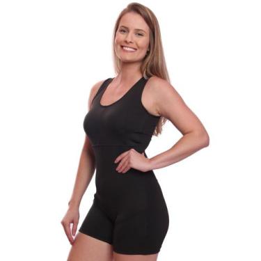 Imagem de Maiô Natação Hidroginástica Treino Academia - Brás e Cia, Preto, G