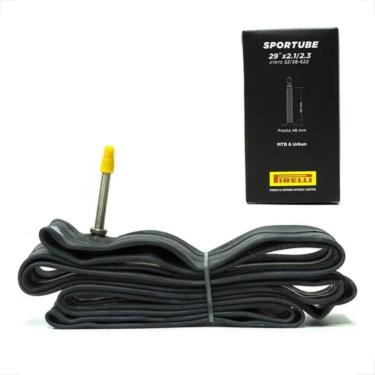 Imagem de Câmara de Ar Aro 29 x 2.10 / 2.30 Pirelli Bico Fino Presta 48mm Sportube Bicicleta Bike mtb